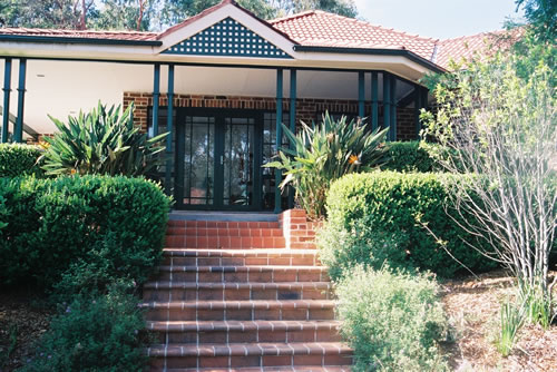 Stairs from Pool up to Clubhouse